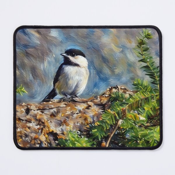 Item preview, Chickadee on Pine Branch designed and sold by tomorrowsart.