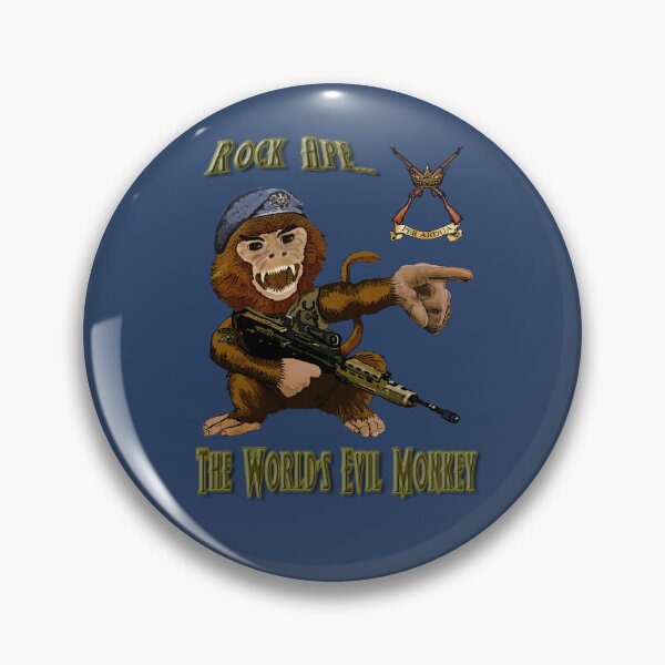 Item preview, Rock Ape Evil Monkey T-Shirt | RAF Regiment Gunner Humor designed and sold by Larry Oates.