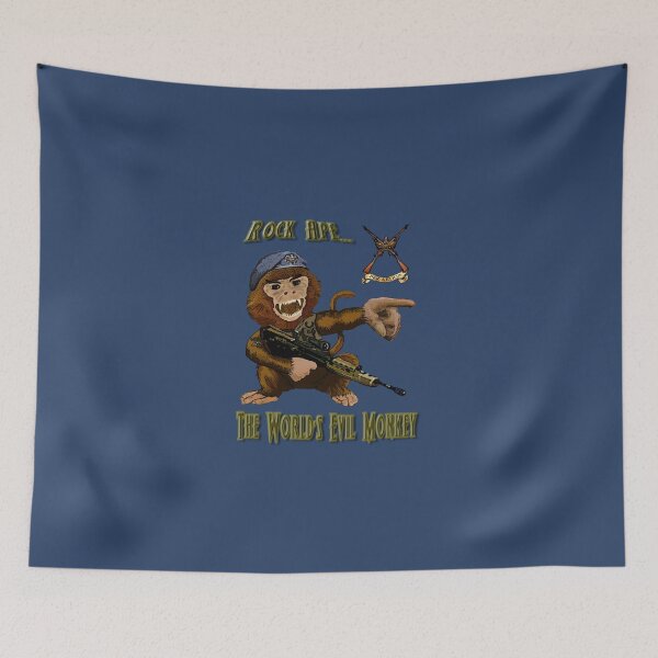 Item preview, Rock Ape Evil Monkey T-Shirt | RAF Regiment Gunner Humor designed and sold by Larry Oates.