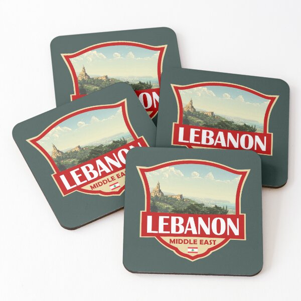 Item preview, Lebanon Illustration Retro Badge designed and sold by KrisSidDesigns.