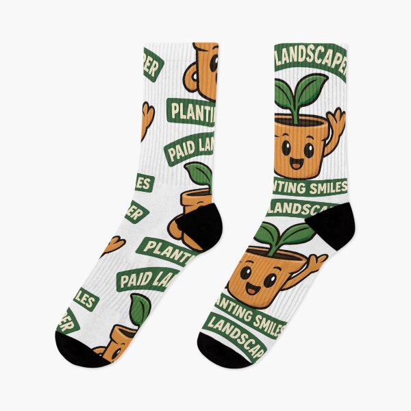 Item preview, Paid Landscaper Planting Smiles Funny Gardening Design designed and sold by TeeTimeTreasure.