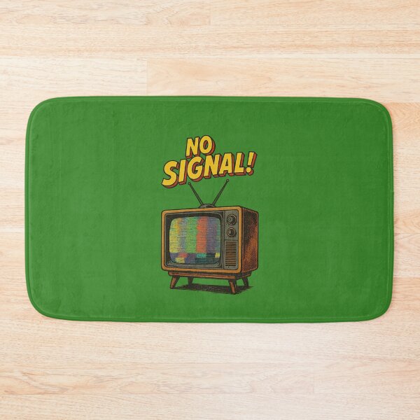 Item preview, Vintage “No Signal” Retro TV – Distressed Warm Tone Glitch Art designed and sold by The Devil's Bargain.