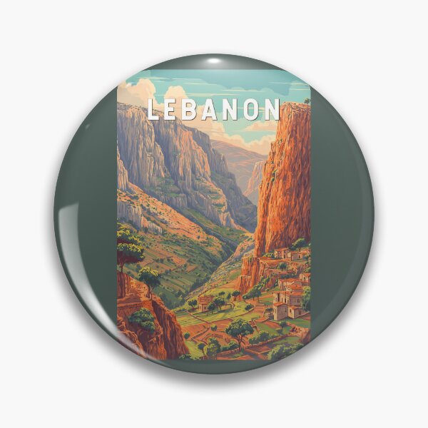 Item preview, Lebanon Illustration Travel Art Vintage designed and sold by KrisSidDesigns.