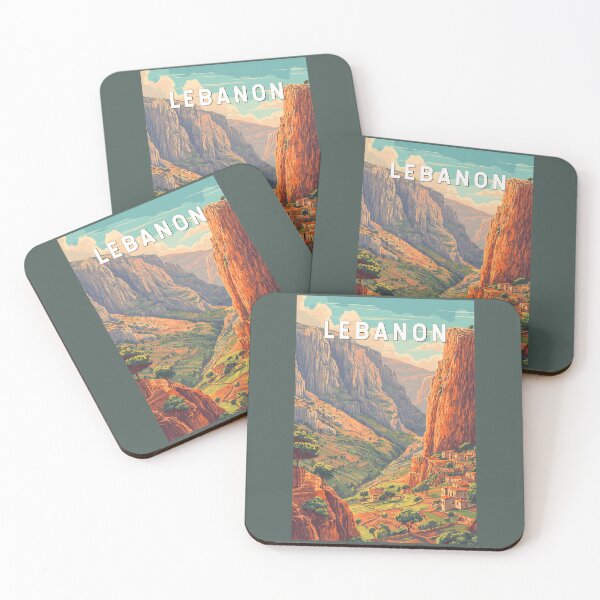 Item preview, Lebanon Illustration Travel Art Vintage designed and sold by KrisSidDesigns.