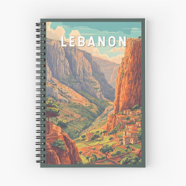 Item preview, Lebanon Illustration Travel Art Vintage designed and sold by KrisSidDesigns.