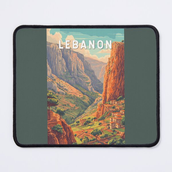 Item preview, Lebanon Illustration Travel Art Vintage designed and sold by KrisSidDesigns.