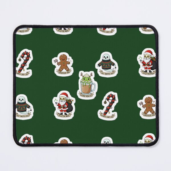Item preview, Creepy Christmas Sticker Pack – Funny Horror Holiday Characters (Gingerdead Man, Skeleton Santa, Krampus & More) designed and sold by Breaking Shop.