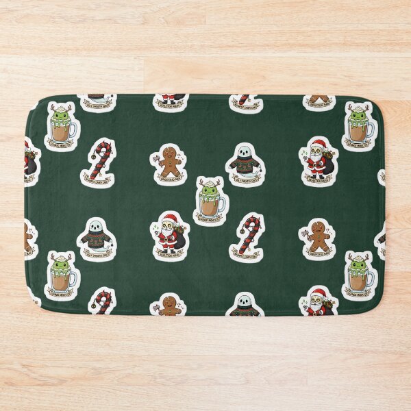 Item preview, Creepy Christmas Sticker Pack – Funny Horror Holiday Characters (Gingerdead Man, Skeleton Santa, Krampus & More) designed and sold by Breaking Shop.
