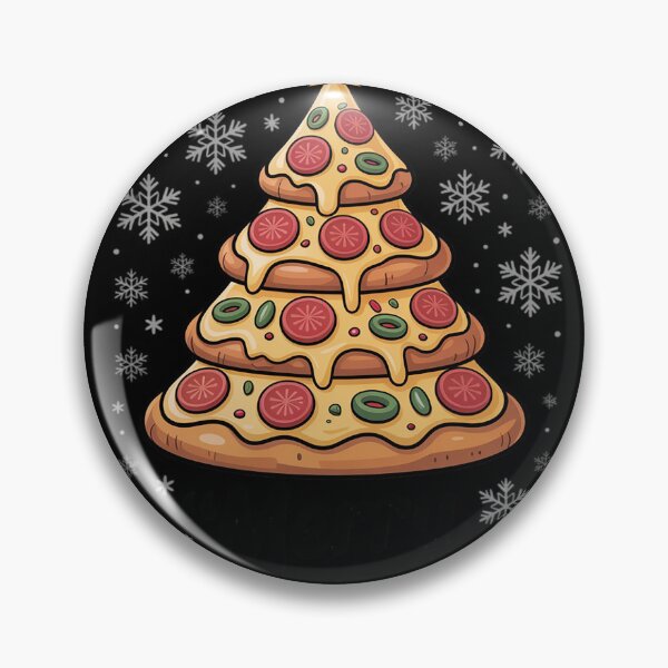 Item preview, Merry Crustmas - Pizza Lovers Christmas Tree Xmas Pepperoni 4  designed and sold by Belkisallen.