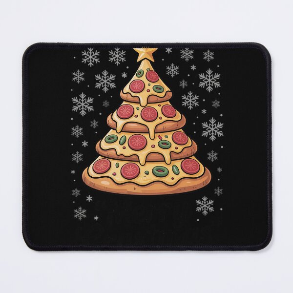 Item preview, Merry Crustmas - Pizza Lovers Christmas Tree Xmas Pepperoni 4 designed and sold by Belkisallen.