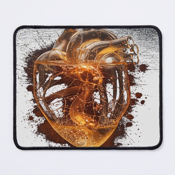 Item preview, The Stellar Glass Heart – Hyper Realistic Liquid Energy Illusion designed and sold by PLUSHIWORLDtm.