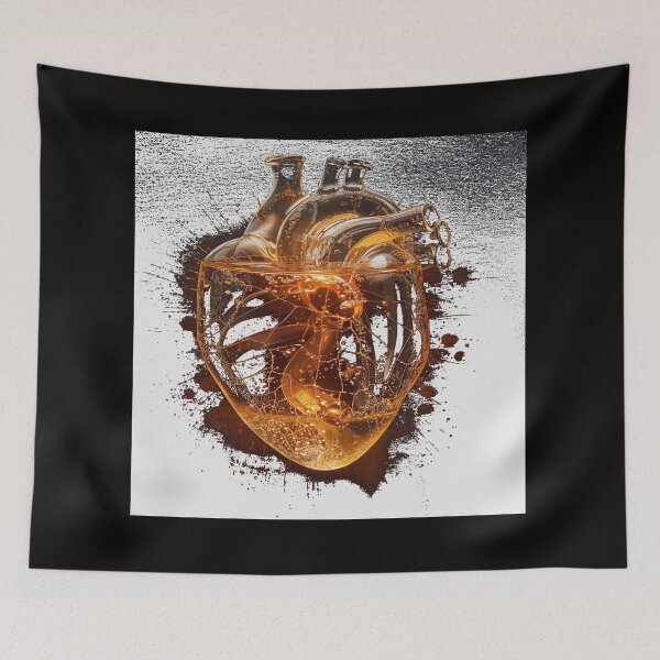 Item preview, The Stellar Glass Heart – Hyper Realistic Liquid Energy Illusion designed and sold by PLUSHIWORLDtm.