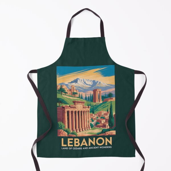 Item preview, Lebanon Ancient Ruins Illustration Travel Art Vintage designed and sold by KrisSidDesigns.
