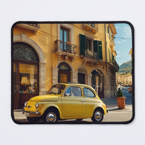 Item preview, Yellow Joy, Classic Fiat 500 Driving Through the Italian Town designed and sold by BlareBlare.