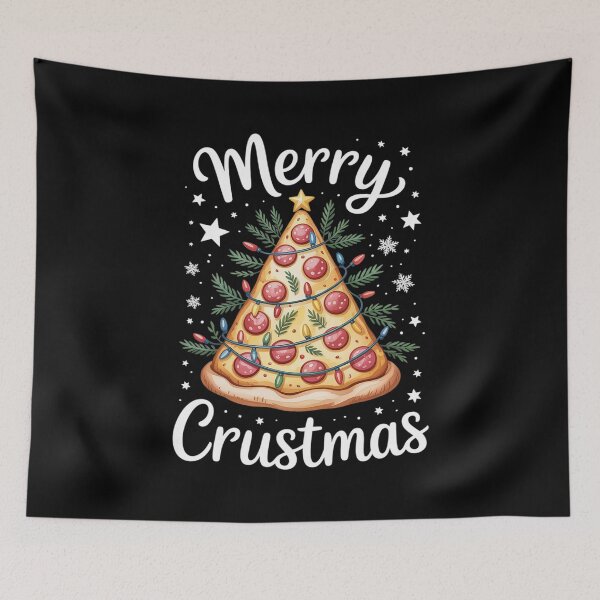 Item preview, Merry Crustmas Christmas Pizza Tree Xmas Light Pizza Lover  designed and sold by Belkisallen.