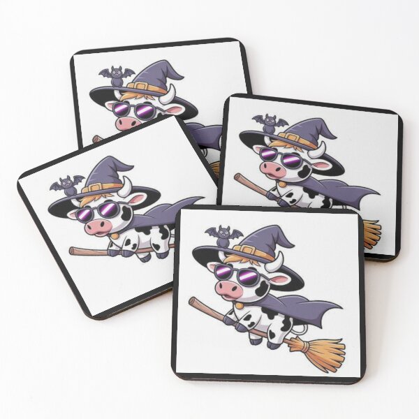 Item preview, Drawing of cute Halloween theme cow design  designed and sold by NivyasArtistry.