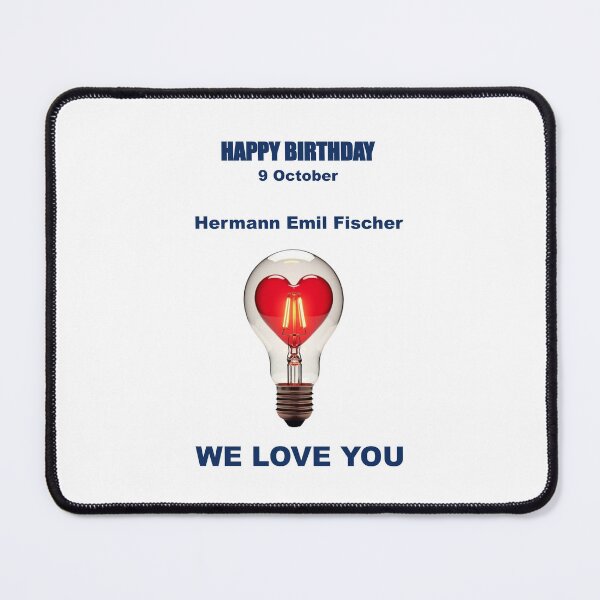 Item preview, Tribute to Hermann Emil Fischer — 9 October designed and sold by ariksworld.