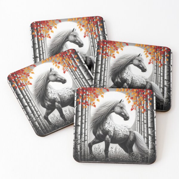 Item preview, Birchbark Horse, Ai Generated Art  designed and sold by ACC .