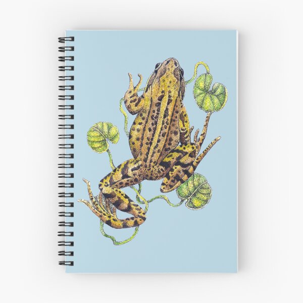 Item preview, Frog Nature Study on Blue designed and sold by Christina Plumb.