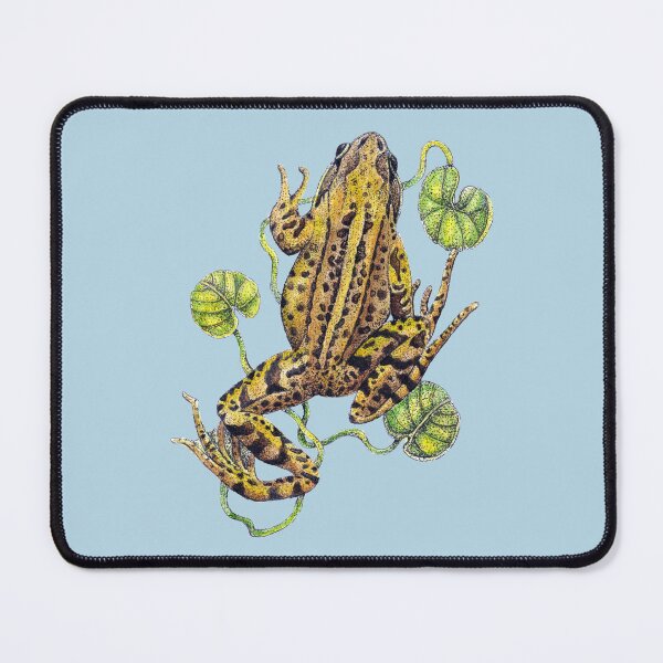 Item preview, Frog Nature Study on Blue designed and sold by Christina Plumb.