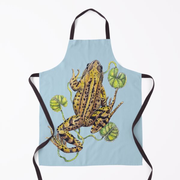Item preview, Frog Nature Study on Blue designed and sold by Christina Plumb.