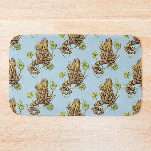Item preview, Frog Nature Study on Blue designed and sold by Christina Plumb.