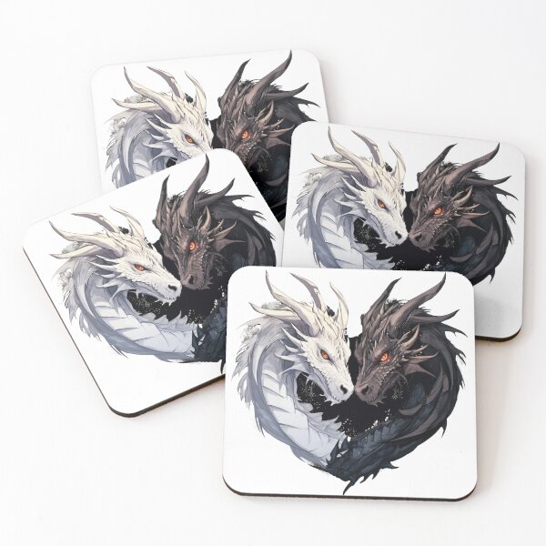 Item preview, Couple Black And White Dragons 07 designed and sold by CharlieDesings.