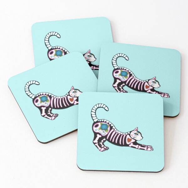 Item preview, Calavera Kitty stretch designed and sold by OnyxArtz.