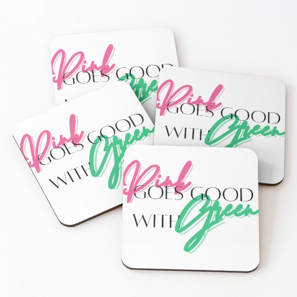 Item preview, pink and green designed and sold by chickensoupshop.