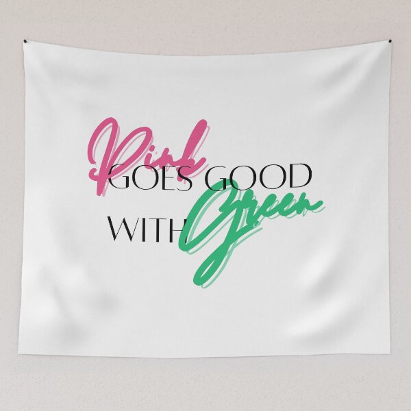Item preview, pink and green designed and sold by chickensoupshop.