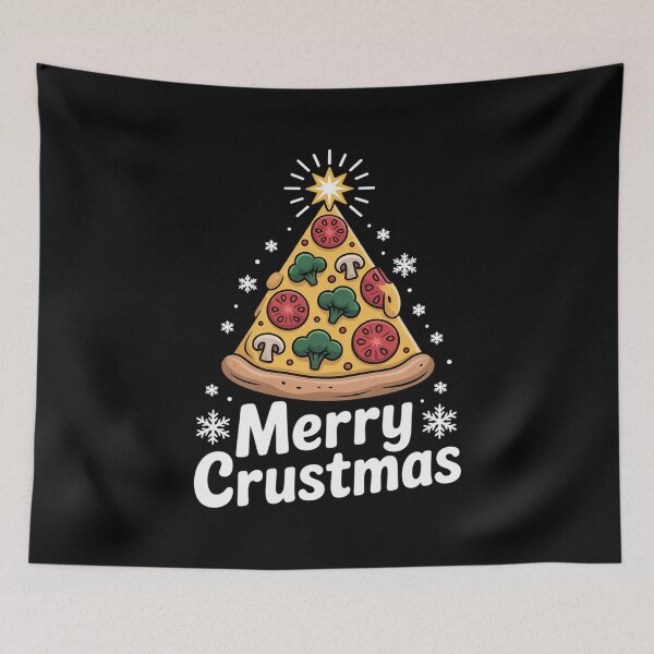 Item preview, Merry Crustmas Pizza Christmas Tree Xmas - Pizza Lover  designed and sold by THagBlue.
