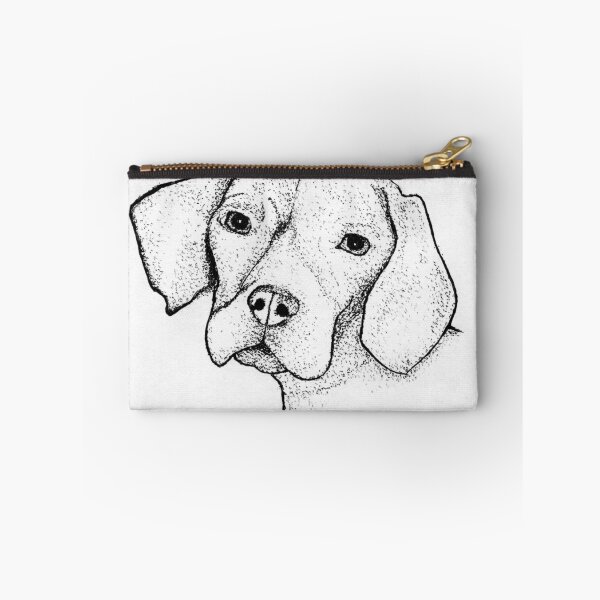 Item preview, Beagle Dog Stippling Portrait Art - Puppy Pet Commission Sample - Dog Mom Gift designed and sold by wbhny.