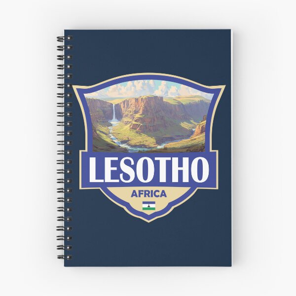 Item preview, Lesotho Illustration Retro Badge designed and sold by KrisSidDesigns.
