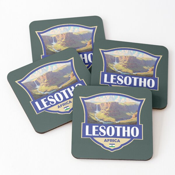 Item preview, Lesotho Illustration Retro Badge designed and sold by KrisSidDesigns.
