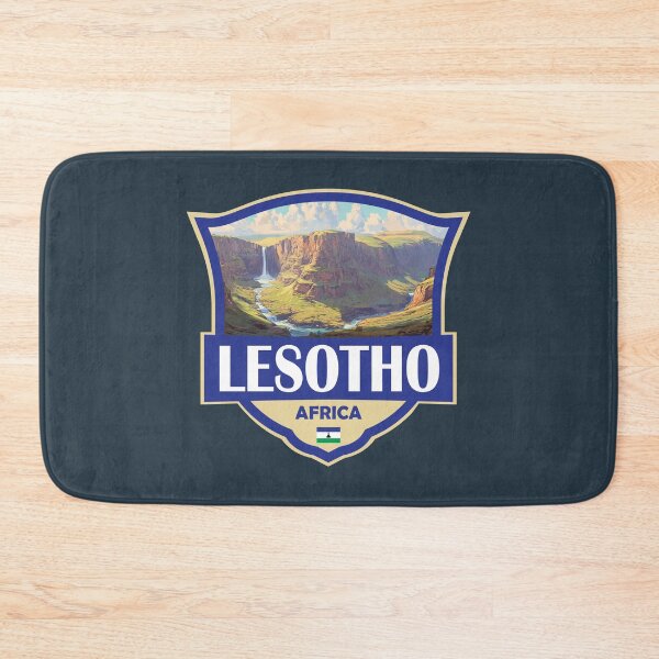 Item preview, Lesotho Illustration Retro Badge designed and sold by KrisSidDesigns.