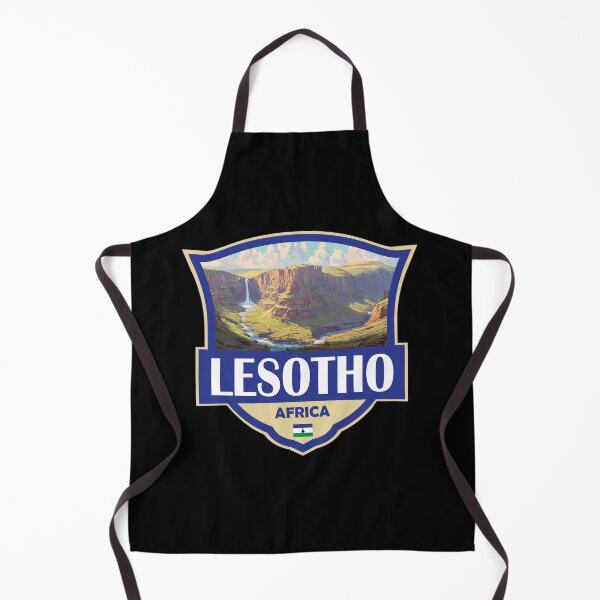 Item preview, Lesotho Illustration Retro Badge designed and sold by KrisSidDesigns.