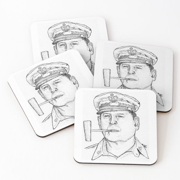 Item preview, General Douglas MacArthur Stippling Portrait - WWII Military Commander - I Shall Return designed and sold by wbhny.