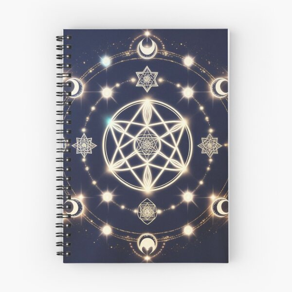 Item preview, Lunar Star-Grid Mandala – The Golden Cycle of Light designed and sold by ArtivaNest.