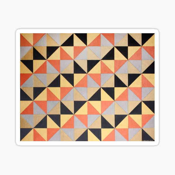Metallic-Triangles Sticker