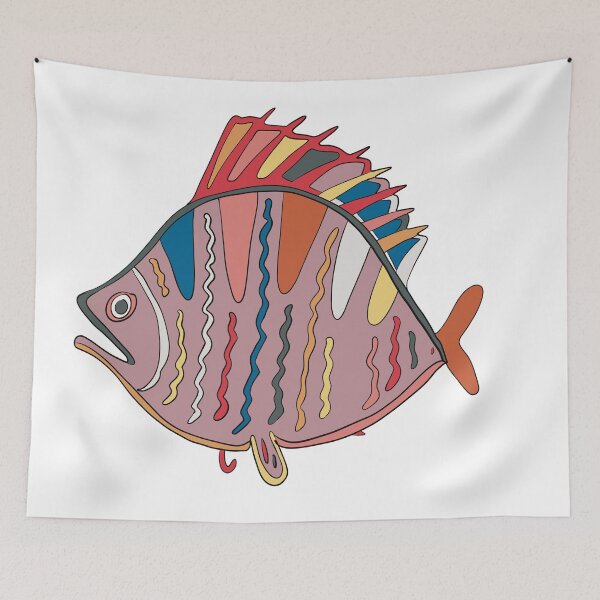 Item preview, Abstract Plaice Fish Art – Modern Sea Life Line Drawing, Minimal Marine Design designed and sold by iampaulmorris.