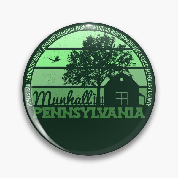 Item preview, Munhall Pennsylvania Sunset Retro Vintage Local Pride Logo designed and sold by CRHPOD20.