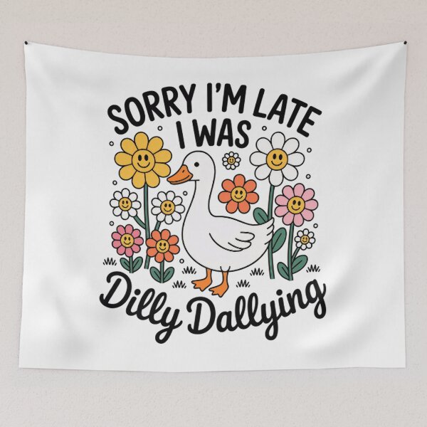 Item preview, I Dilly Retro Was Funny Vintage Sorry I'm Saying Classic Late Dallying designed and sold by PEDDAKAPRADEEP.