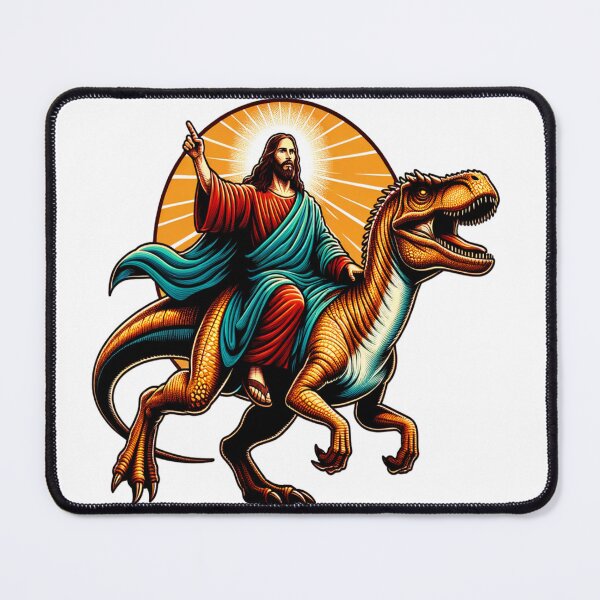 Item preview, Jesus Riding Dinosaur designed and sold by Fastokart.