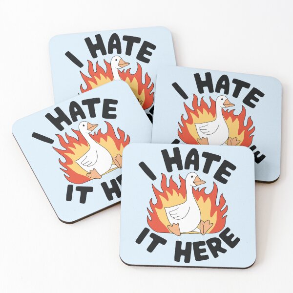 Item preview, I Hate It Here Silly Goose Meme designed and sold by BrownHorse90s.