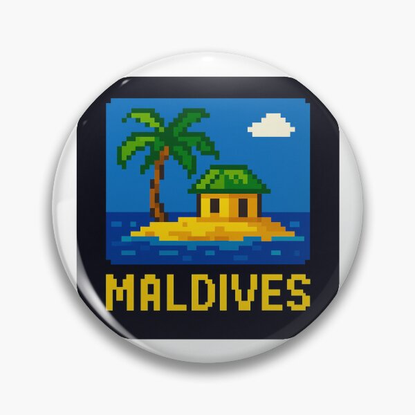 Item preview, Maldives Beach Paradise Bungalow pixel art designed and sold by M4nulas.