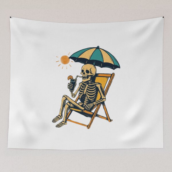Item preview, Skeleton Summer Vibes designed and sold by luckyyouth.