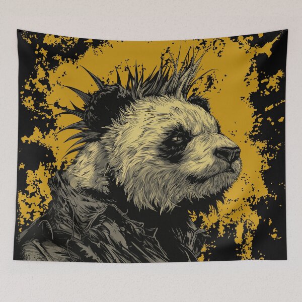 Item preview, Punk Panda – Rebellious panda in rock style designed and sold by drizzd.