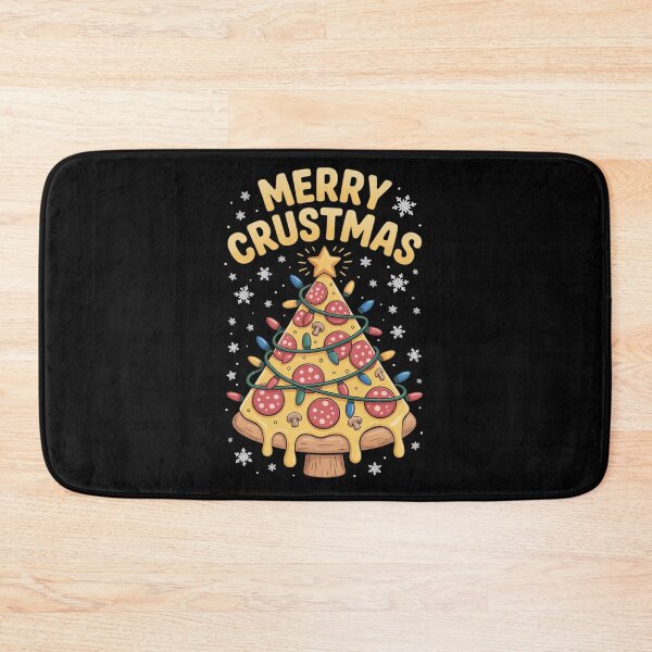 Item preview, Merry Crustmas Pizza Christmas Tree Xmas Kids Boys Men  designed and sold by THagBlue.