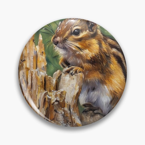 Item preview, Chipmunk on Stump designed and sold by tomorrowsart.