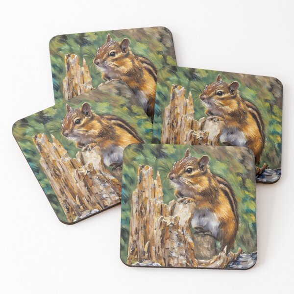 Item preview, Chipmunk on Stump designed and sold by tomorrowsart.